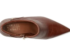 Naturalizer 27 Edit Elena Bootie Caramel Brown Croco Leather Online