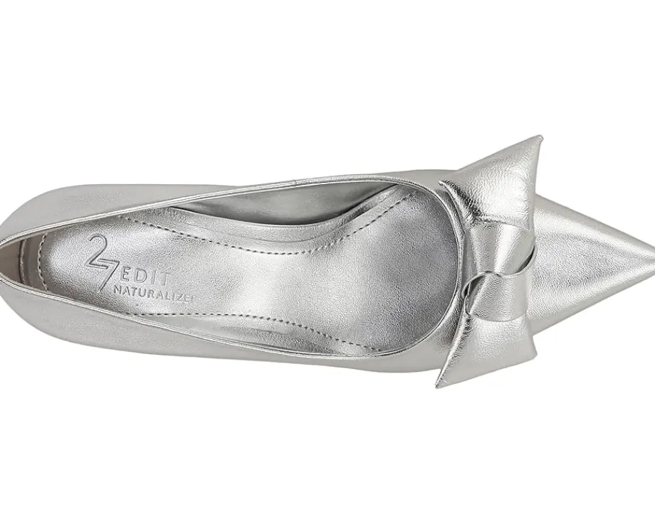 Naturalizer 27 Edit Emery-Bow Silver Leather Hot
