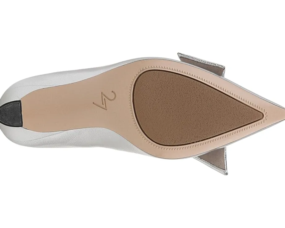 Naturalizer 27 Edit Emery-Bow Silver Leather Hot