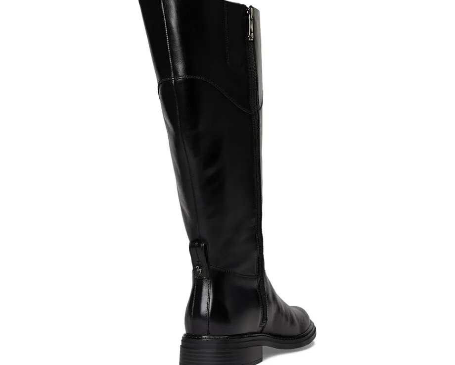 Naturalizer 27 Edit Oslo Extra Wide Calf Riding Boots Black Leather Hot