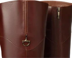 Naturalizer 27 Edit Oslo Narrow Calf Riding Boots Rich Cognac Brown Leather Online