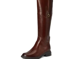 Naturalizer 27 Edit Oslo Narrow Calf Riding Boots Rich Cognac Brown Leather Online