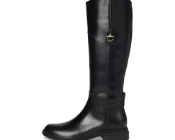 Naturalizer 27 Edit Oslo Riding Boots Black Leather Clearance