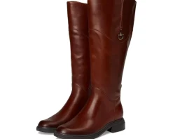 Naturalizer 27 Edit Oslo Wide Calf Riding Boots Rich Cognac Brown Leather Online