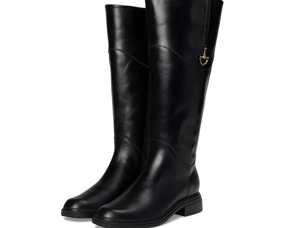 Naturalizer 27 Edit Oslo Wide Calf Riding Boots Black Leather Best