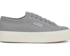 Superga 2740 Platform Grey Silver Sale