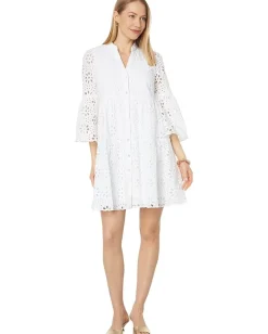 Women Lilly Pulitzer 3/4 Sleeve Hazelanne Eyelet Dress