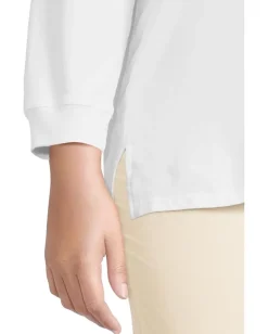 Women Mod-o-doc 3/4 Sleeve Hi-Lo Tunic with Side Slits