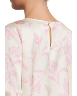 CeCe 3/4 Sleeve Ruffle Cuff Crew Neck Top Eggnog Online