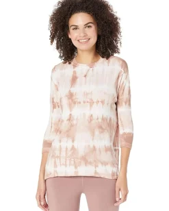 Women Hard Tail 3/4 Sleeve Slouchy Luxe Tee