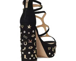 Jessica Simpson Aamina Platform Sandals Black Outlet