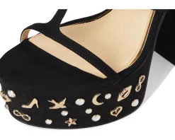 Jessica Simpson Aamina Platform Sandals Black Outlet