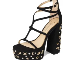 Jessica Simpson Aamina Platform Sandals Black Outlet