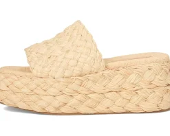 Loeffler Randall Aaron Platform Raffia Mule Natural Best