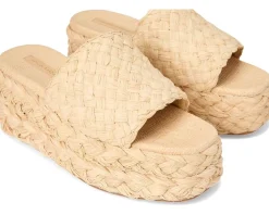 Loeffler Randall Aaron Platform Raffia Mule Natural Best