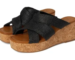 Blowfish Malibu Abi Black Faux Raffia Clearance