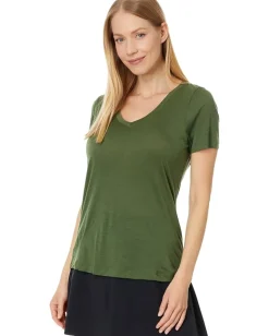 Women Smartwool Active Ultralite V-Neck Short Sleeve