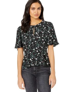 Women Adelyn Rae Addison Woven Blouse