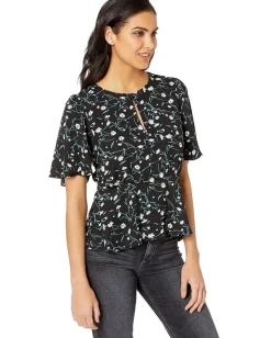 Women Adelyn Rae Addison Woven Blouse