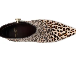 Kate Spade New York Adele Downtown Leopard Haircalf Bootie Cashew Milk Multi Sale
