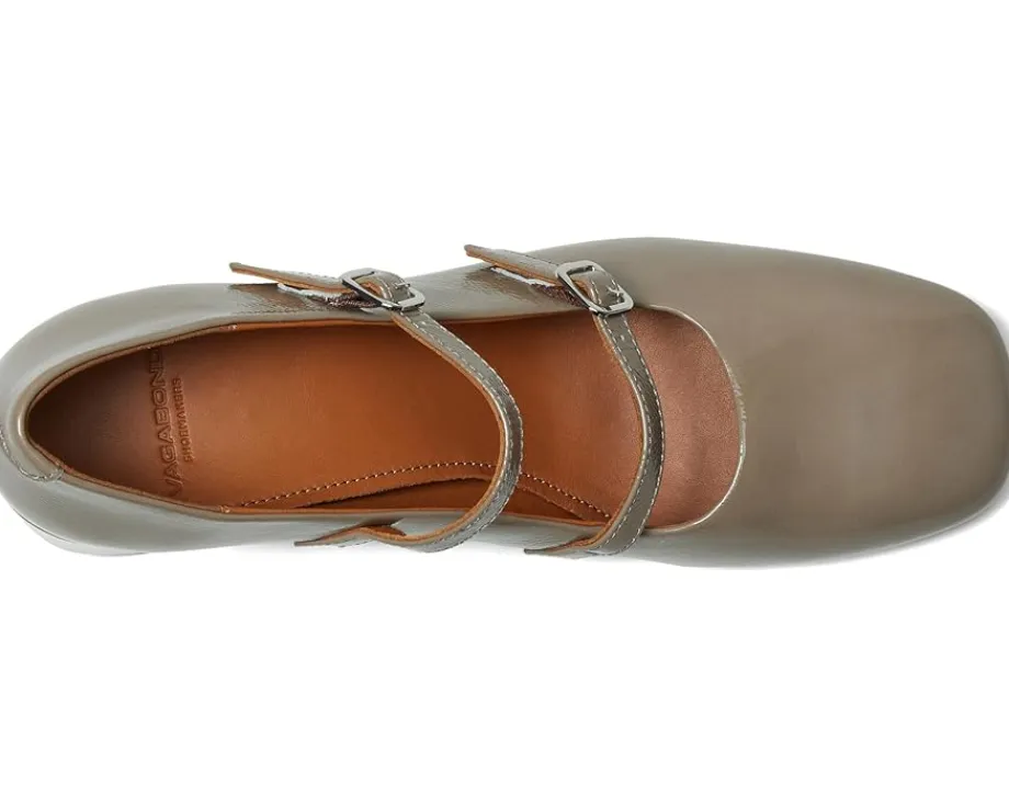 Vagabond Shoemakers Adison Patent Leather Maryjane Heel Taupe Hot