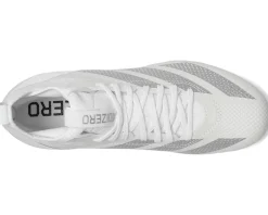 adidas adizero Impact Football Cleats White/Silver Metallic/White 1 New