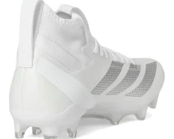 adidas adizero Impact Football Cleats White/Silver Metallic/White 1 New