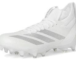 adidas adizero Impact Football Cleats White/Silver Metallic/White 1 New