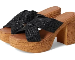 Women Seychelles Adorned Raffia Slide Sandal