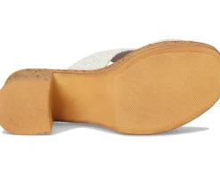 Women Seychelles Adorned Raffia Slide Sandal