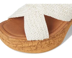 Women Seychelles Adorned Raffia Slide Sandal