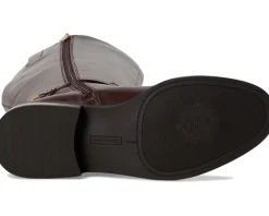 Vince Camuto Adria Ankle Link Wide Calf Knee High Riding Boot Rich Mahogany Hot