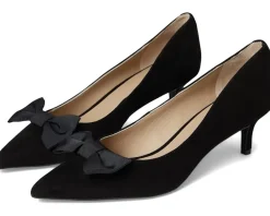 Women Lauren Ralph Lauren Adrienne Bow-Trim Suede Pumps