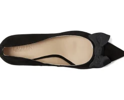 Women Lauren Ralph Lauren Adrienne Bow-Trim Suede Pumps