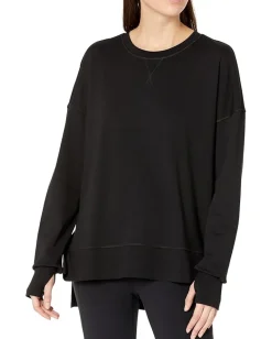 Sweaty Betty After Class Longline Sweatshirt Black Online