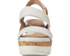 Cole Haan Aislin Wedge Sandal Ivory Leather/Cork Best