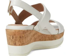 Cole Haan Aislin Wedge Sandal Ivory Leather/Cork Best