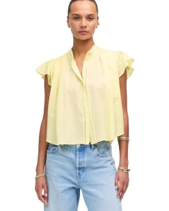 Women Madewell Alana Top In Cotton Viscose Voile