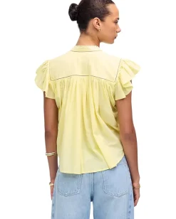 Women Madewell Alana Top In Cotton Viscose Voile