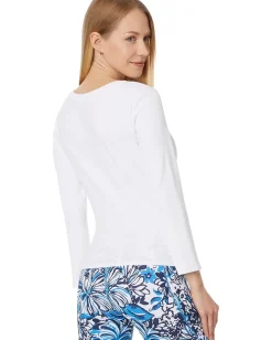 Lilly Pulitzer Alans Knit Top Resort White