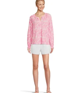 Lilly Pulitzer Aldina Top Pink Bliss Shady Babe