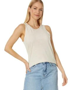 Splendid Ali Heather Lurex Tank Moonstone Sale