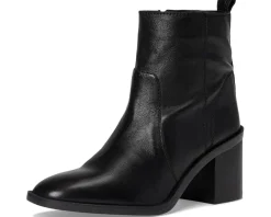 Lucky Brand Alivia Leather Boots Black Clearance