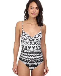 Badgley Mischka Aliyah Shirred Underwire Mio Multi Discount