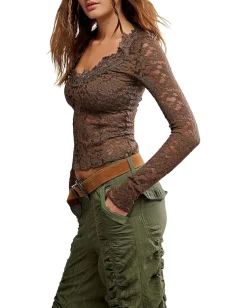 Free People All Night Long Sleeve Teak Outlet