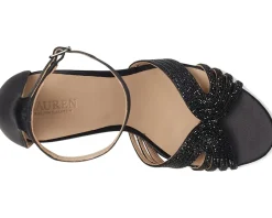 Women Lauren Ralph Lauren Allie Embellished Multistrap Sandals