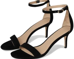 Women Lauren Ralph Lauren Allie Mid-Heel Suede Sandals