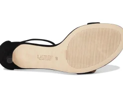 Women Lauren Ralph Lauren Allie Mid-Heel Suede Sandals