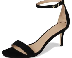 Women Lauren Ralph Lauren Allie Mid-Heel Suede Sandals