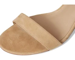 Lauren Ralph Lauren Allie Mid-Heel Suede Sandals Buff